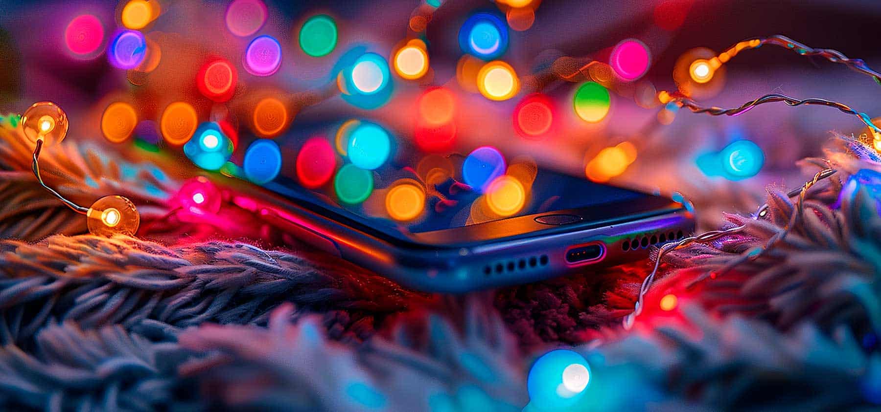 Decoración inteligente: Luces navideñas controladas por smartphone